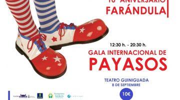 Cartel Gala de Internancional de payasos - 8 septiembre