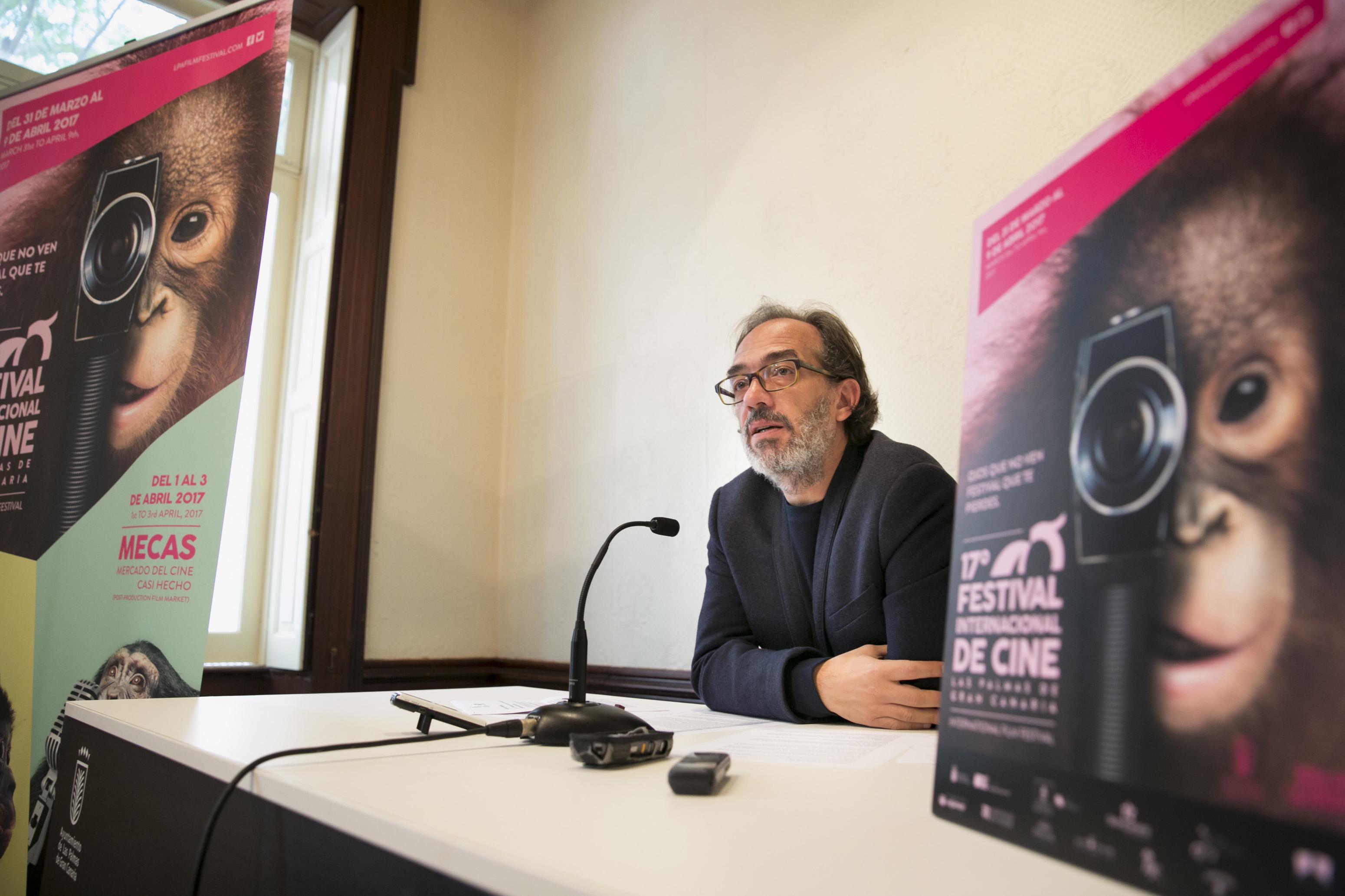 22.02.17 Las Palmas de Gran Canaria. Luis Miranda, presenta la 17ª edición del Festival Internacional de Cine de Las Palmas de Gran Canaria. Foto Quique Curbelo