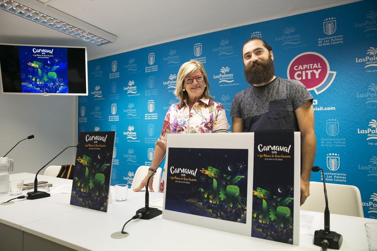 05.07.17. Las Palmas de Gran Canaria. Presentación del cartel del Carnaval 2018 de Las Palmas de Gran Canaria. Foto Quique Curbelo
