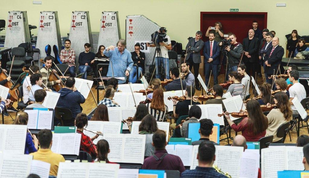 Fernando Clavijo en el ensayo JOCAN Año nuevo 2018