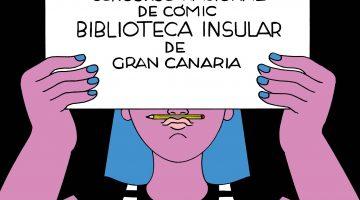 Cartel Primer Concurso Nacional Comic Biblioteca Insular de Gran Canaria