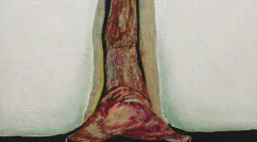 Bailarina Embarazada, collage y acrílico sobre carton, 71x101cm. 1991 Jane Millares