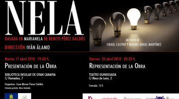 Invitación a la presentación de 'Nela'