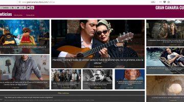 Pantallazo de la sección de Noticias de la nueva web de Cultura del Cabildo