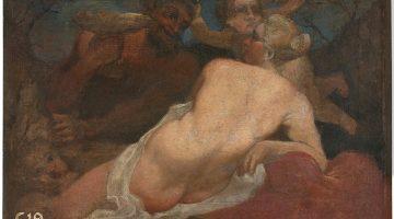 La obra Venus y un sátiro, de Carracci.