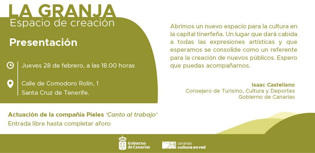 Invitación LA GRANJA ESPACIO DE CREACIÓN