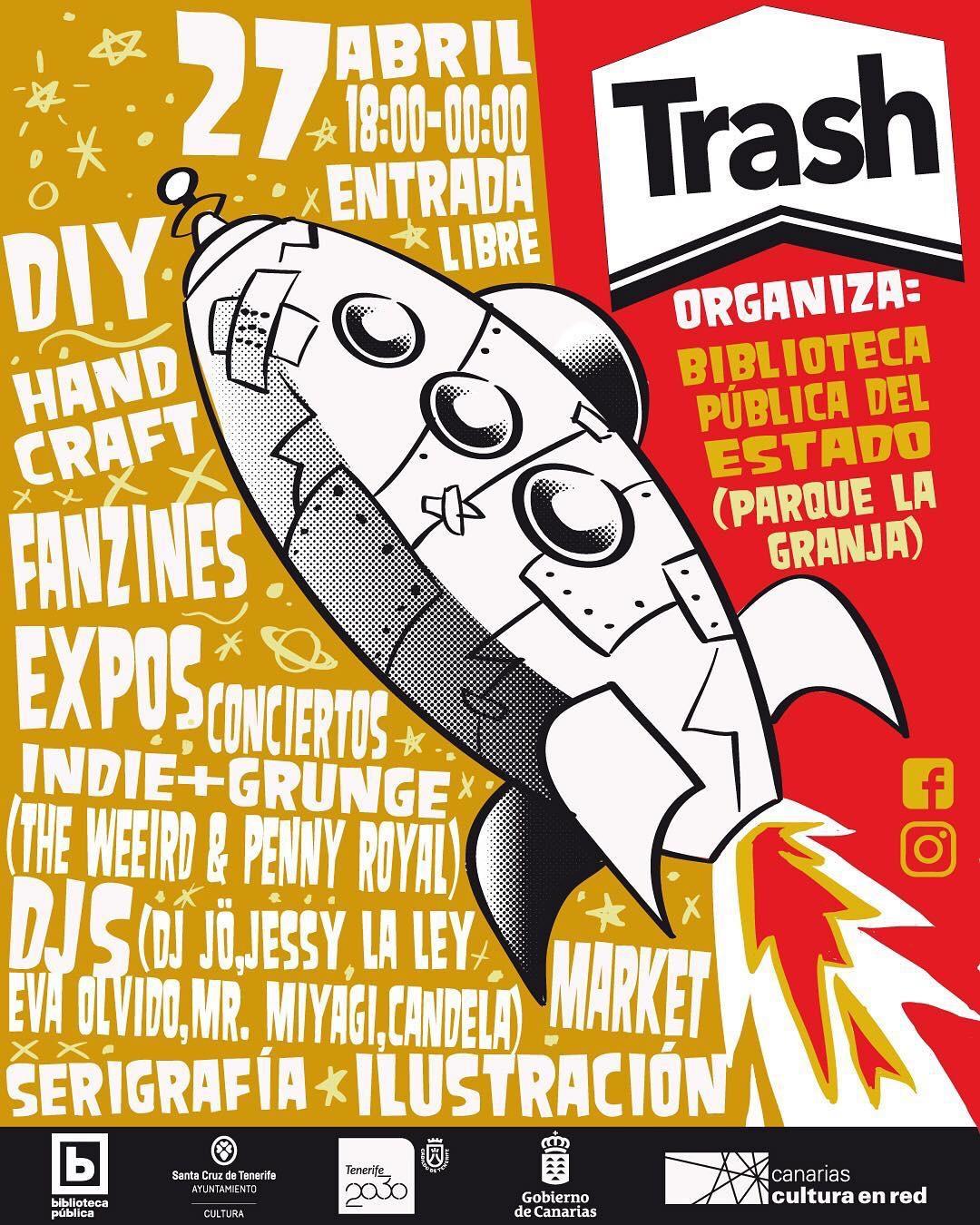 Cartel Trash Fest 27 de abril