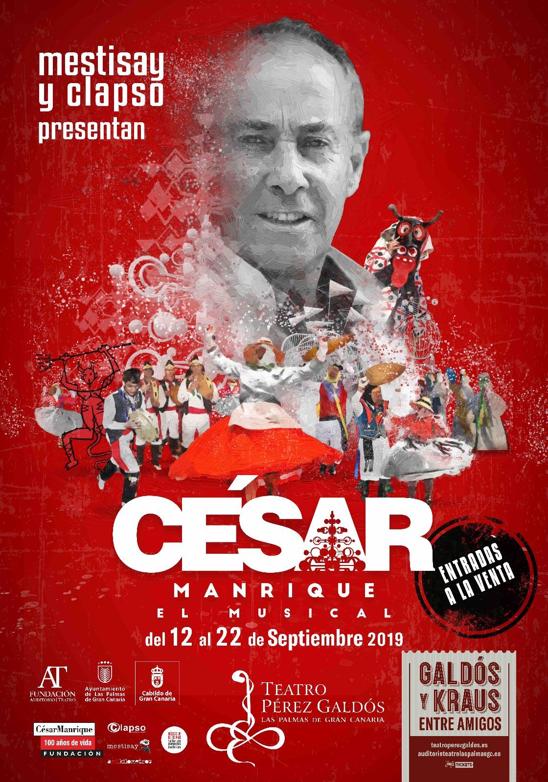 Cartel del espectáculo César, el musical