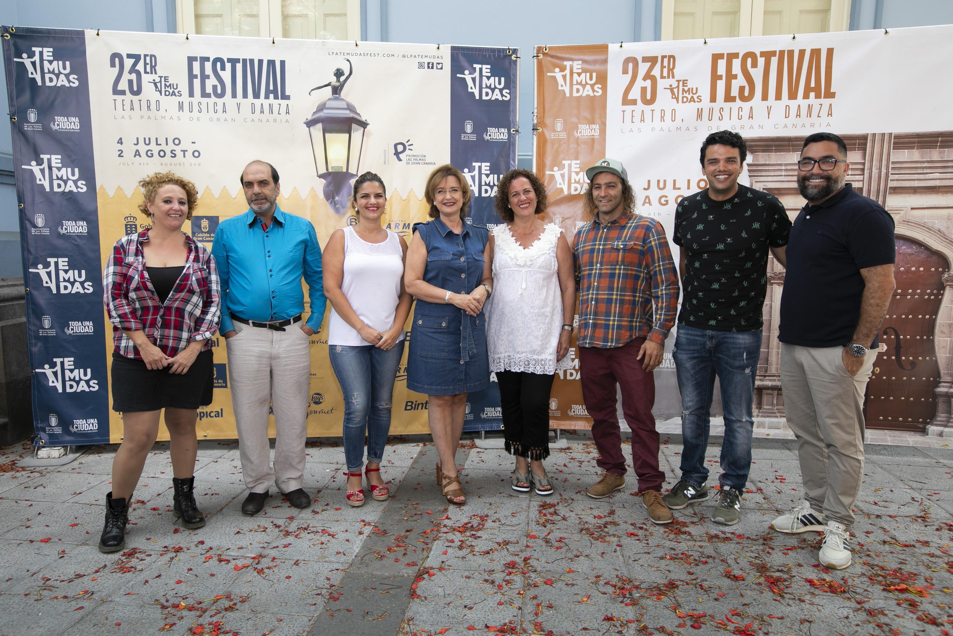 26.06.19. Las Palmas de Gran Canaria. 23 Festival Teatro, Música y Danza (TEMUDAS). La concejal de Cultura de Las Palmas de Gran Canaria, Encarna Galván, y la directora del Festival de Teatro, Música y Danza, Temudas, Marisol García, presentan la programación de una nueva edición de este evento. Foto Quique Curbelo