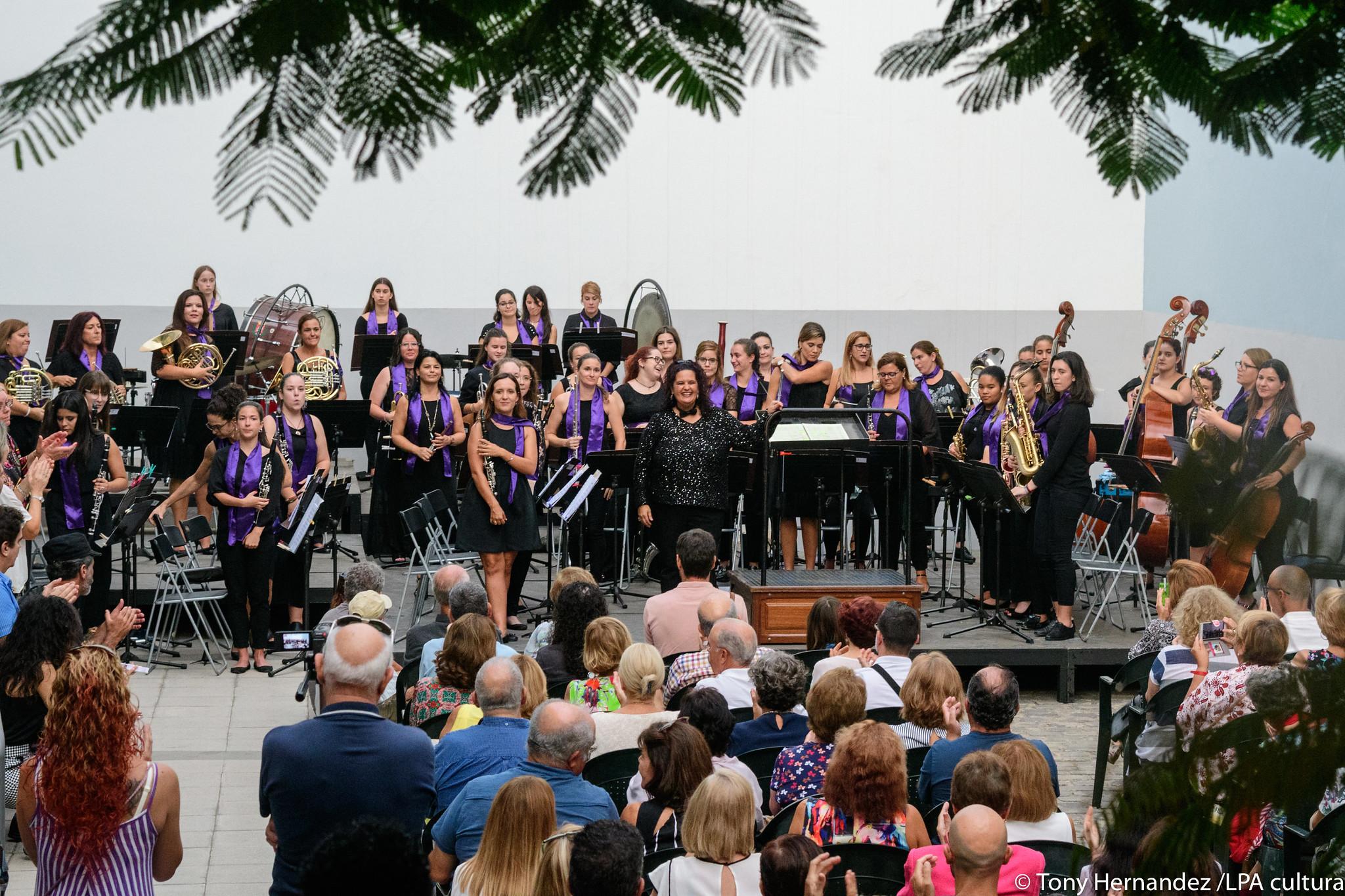 13.09.18  MÚSICA. Gran Canarias Women Band. Dirección: Pilar Rodríguez. Palacete Rodríguez Quegles.Fotógrafo Tony Hernández