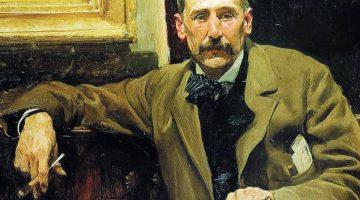 Benito Pérez Galdós retratado por Sorolla