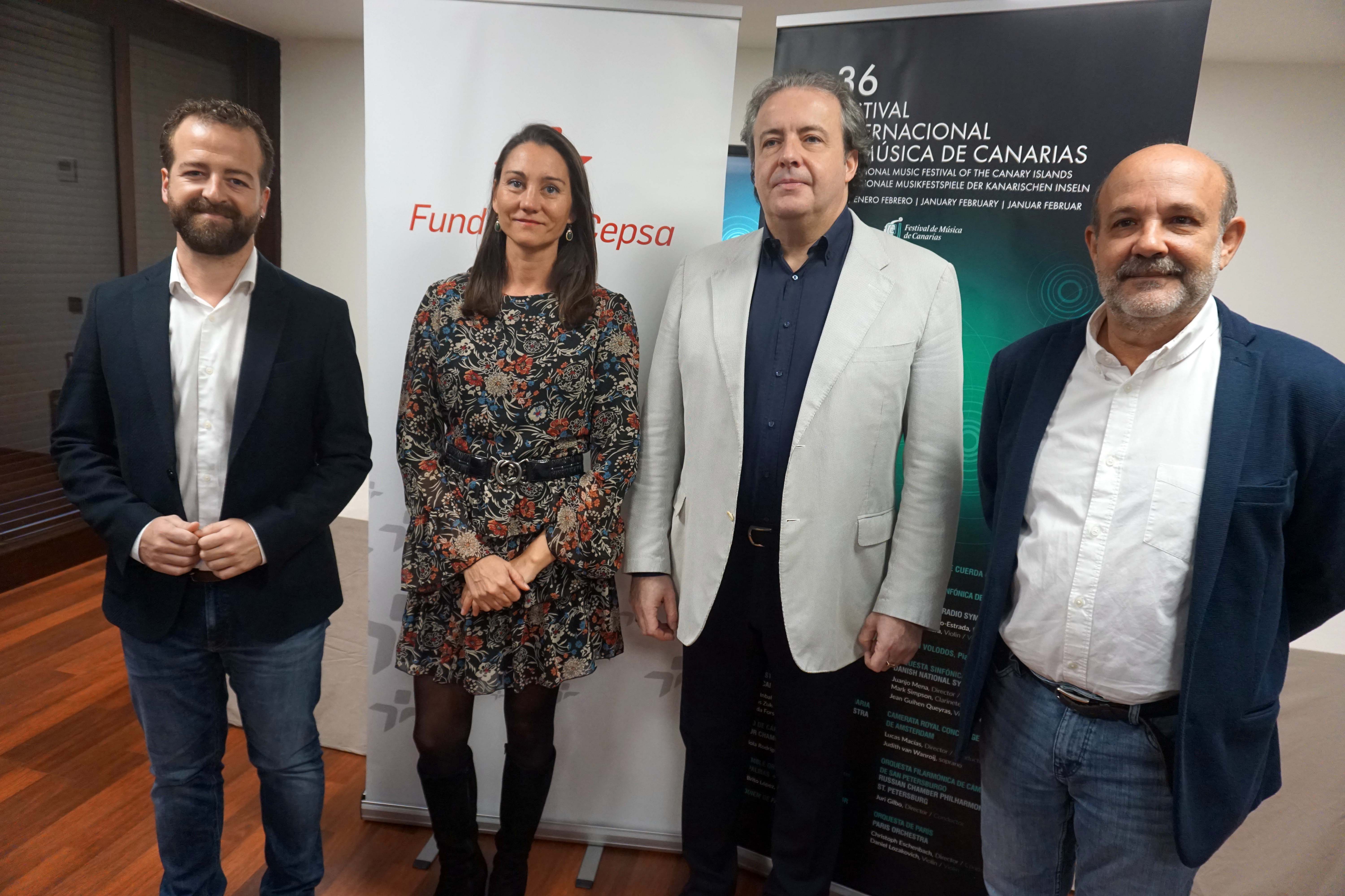 De izda a dcha Juan Márquez, Belén Machado, Juanjo Mena y Jorge Perdigón