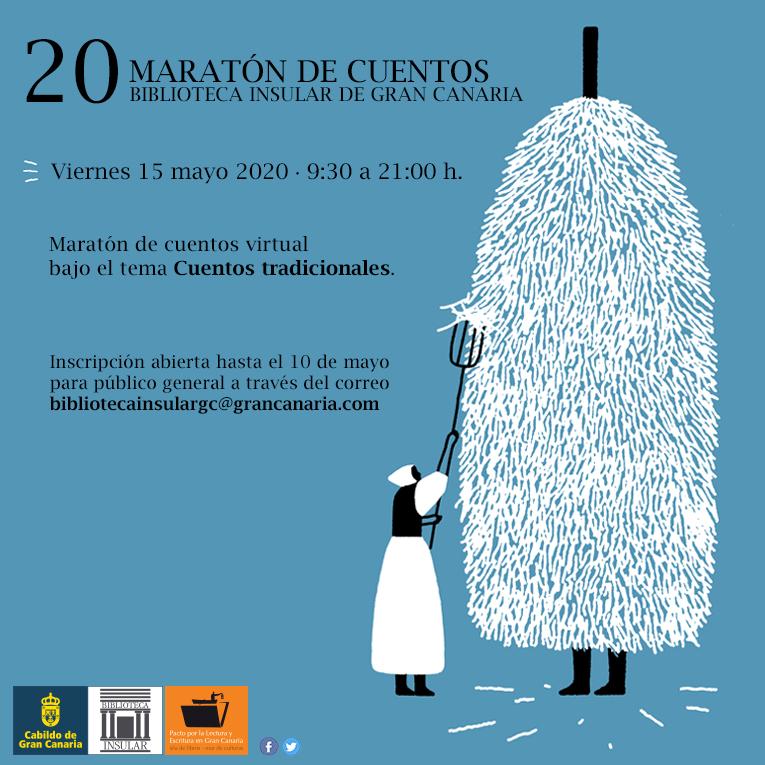 Promo de la XX edición del Maratón de Cuentos de la Biblioteca Insular