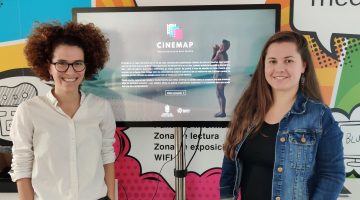 Andrea Rivero y Patricia Hernández, coordinadoras de 'CineMap'