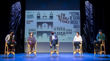 06.10.20.-Las Palmas de Gran Canaria. 24 Edición Temudas.Rueda de prensa presentación espectáculos "Informe Lope" y "La maldita puerta de una casa". Teatro Guiniguada.  Foto Quique Curbelo