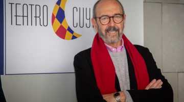 miguel rellán durante una visita anterior al Cuyás