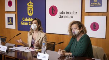 guacimara medina y blanca rodríguez durante la rueda