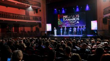 Un instante de la segunda edición de los Premios Canarios de la Música. Foto de Luz Sosa