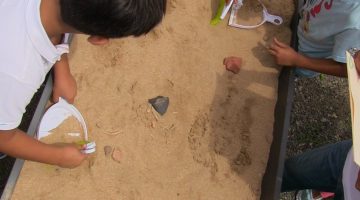 Taller la arqueologia en tus manos de Cueva Pintada