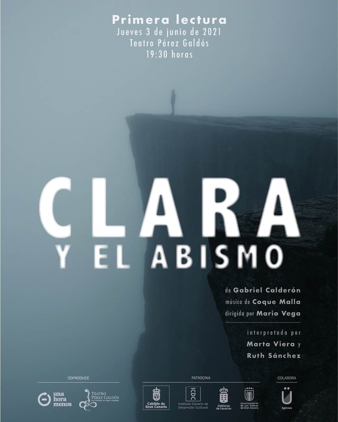 Cartel del montaje teatral 'Clara y el abismo'