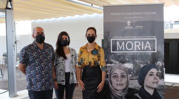 De izq a dcha, Valentín Rodríguez, Raquel Magaldi y Guacimara Medina