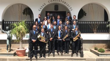 La banda Unión Musical de San Mateo