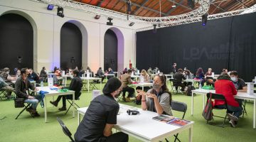 Una imagen de las reuniones de trabajo celebradas en la primera jornada de LPA Music Market