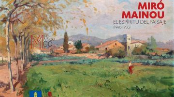 Cubierta del catálogo sobre la Exposición Miró Mainou 19401955. El espíritu del paisaje