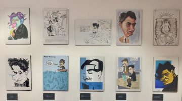 Imágen de la muestra de caricaturas en la Casa-Museo Tomás Morales 2