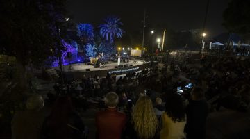 Las Palmas de Gran Canaria 29/01/22.  Cultura en Acción. Concierto de Marta Bolaños "Panamericana". Parque Doramas.  Foto Quique Curbelo
