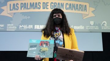 Las Palmas de Gran Canaria. 12/04/21.  20 edición Festival Internacional de Cine Las Palmas de Gran Canaria. Premios MECAS.  Premio Isla Mecas. "Tal vez". Foto Quique Curbelo