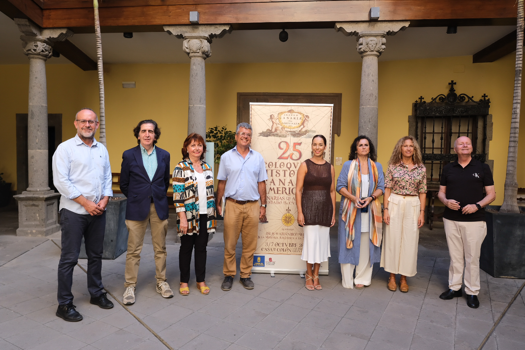 Las Palmas de Gran Canaria. 22/09/22. Presentación del programa del 25 Coloquio de Historia Canario Americana.