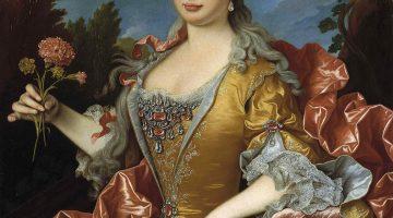 Retrato de Bárbara de Braganza, esposa de Fernando VI