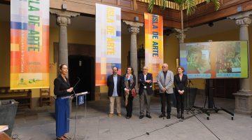 Las Palmas de Gran Canaria. 23/03/23. Presentación en rueda de prensa de la muestra Isla de Arte. Cabildo de Gran Canaria/Ángel Medina G.