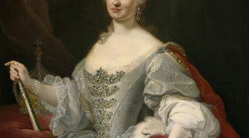 Retrato de la reina María Amalia de Sajonia (1724-1760), que fue reina consorte de Nápoles y de Sicilia y posteriormente de España por su matrimonio con el rey Carlos III de España.