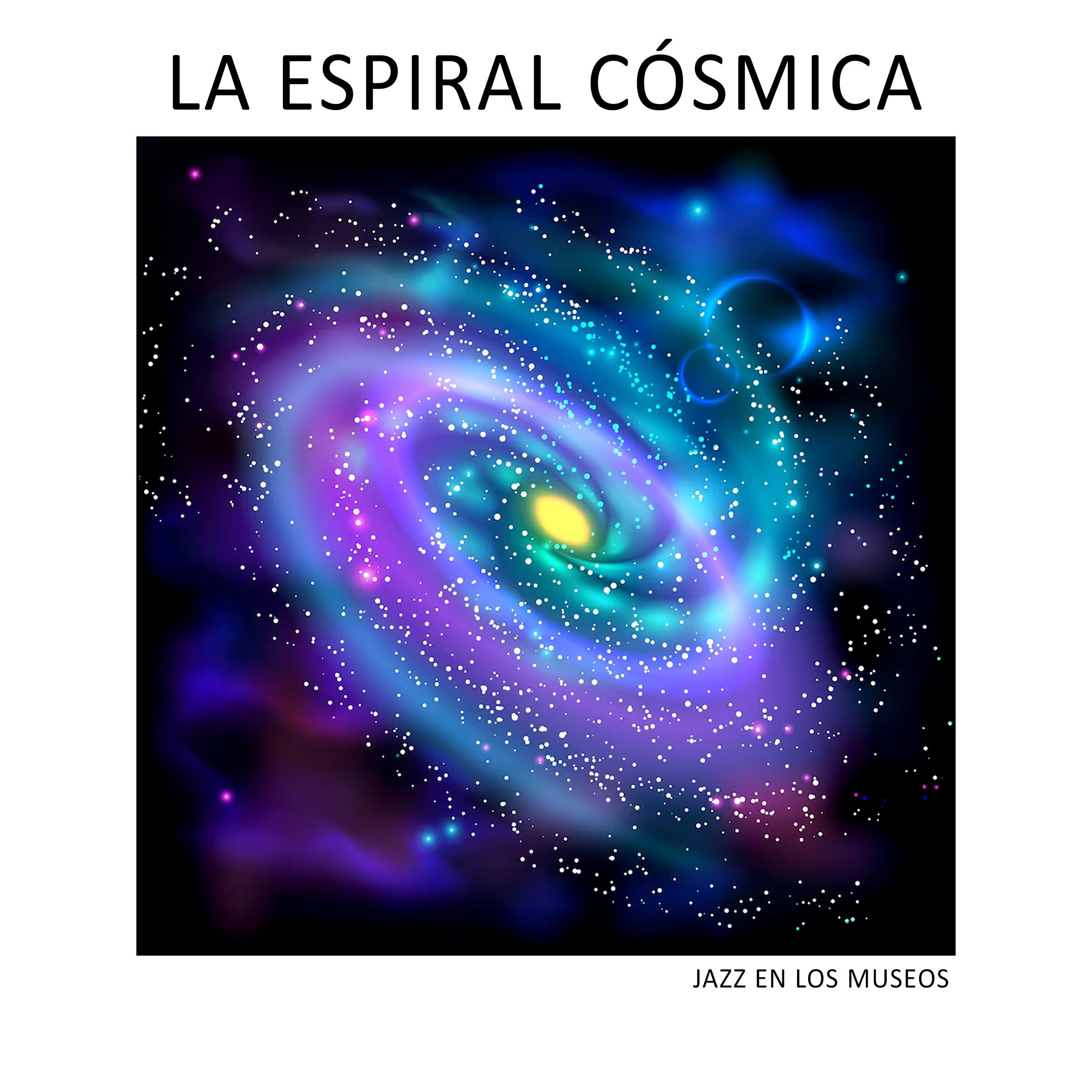 Cartel promocional de la banda de jazz 'La espiral cósmica' para el proyecto 'Jazz en los museos'.