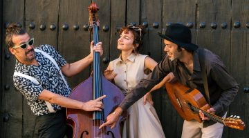 Paco Perera, Patricia Navarro y Josué Kamino son 'Plátano Swing'.