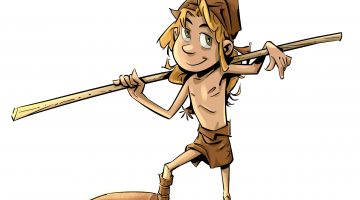 El pequeño Isaco es el protagonista del cómic que habla sobre la vida en las comunidades indígenas de la cuenca de Tirajana.