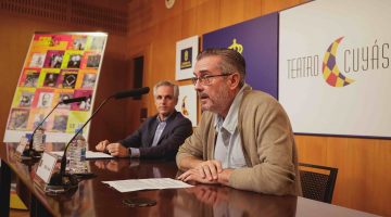 Gonzalo Ubani, en primer término, y Manuel Pineda, en la presentacion