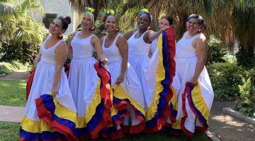 Cuerpo femenino del Taller de Danza de la Asociacion Macondo.